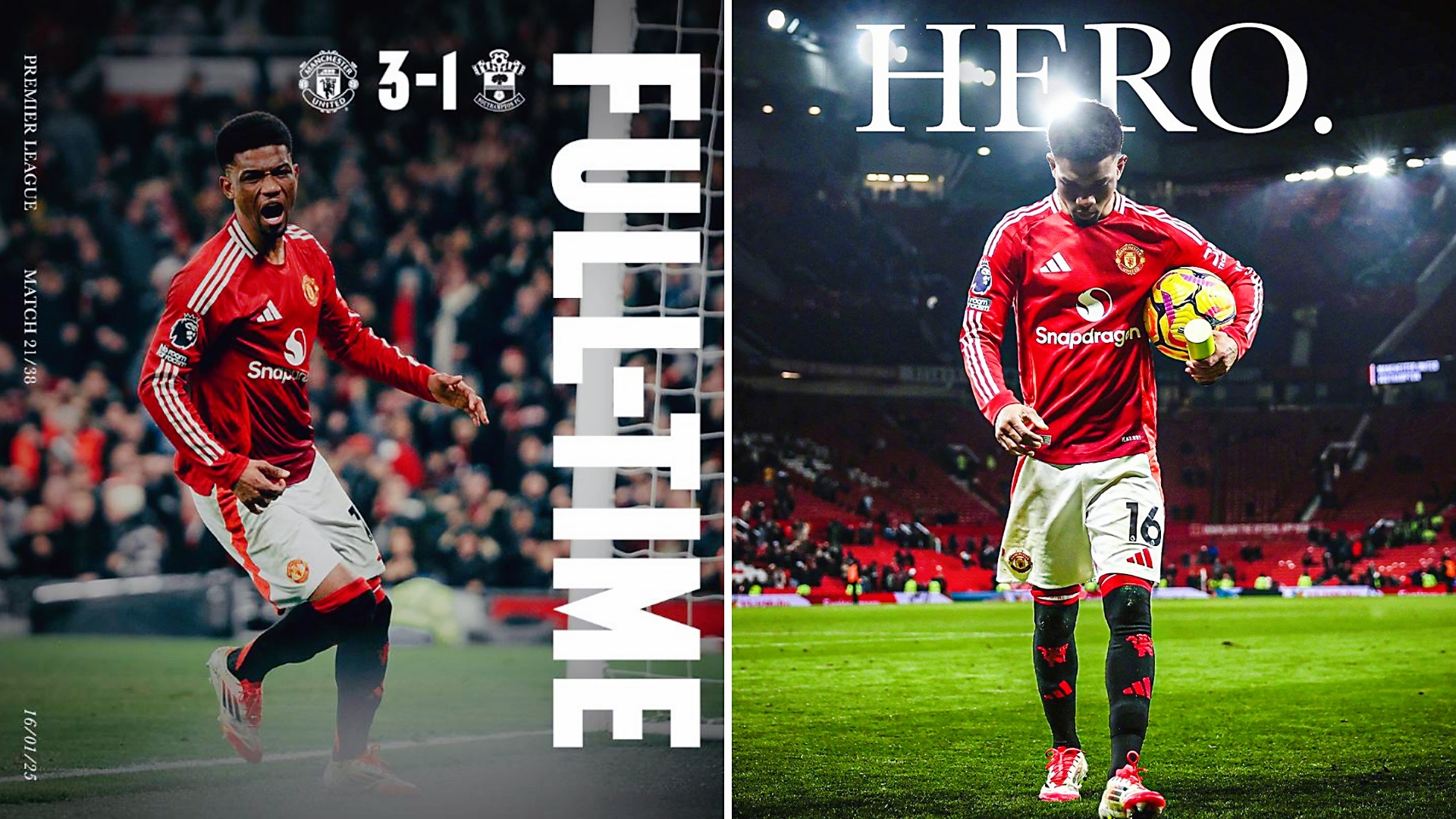 曼联客场逆转获胜，反超热刺